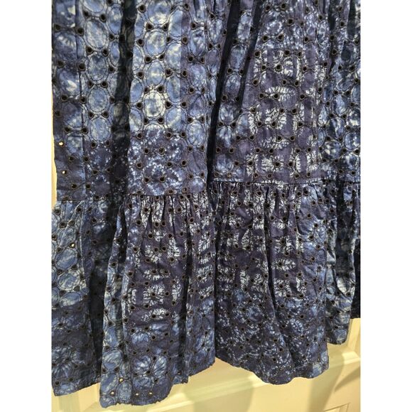 Lauren Ralph Lauren Eyelet Puff Sleeve Tiered Patchwork Dress Sz 8 NWT MSRP $185 - Picture 12 of 16